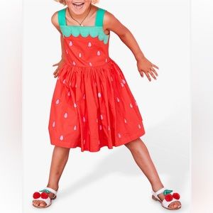 Sz 8-9 mini Boden watermelon dress